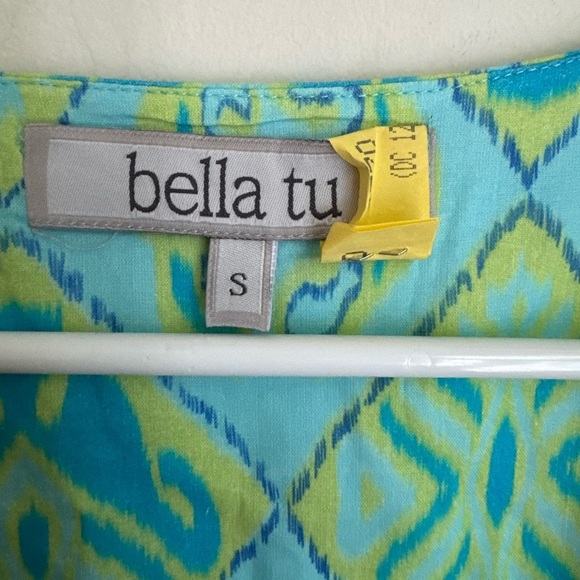 BELLA TU CAPRI CROCHET TUNIC DRESS SMALL - Picture 3 of 4